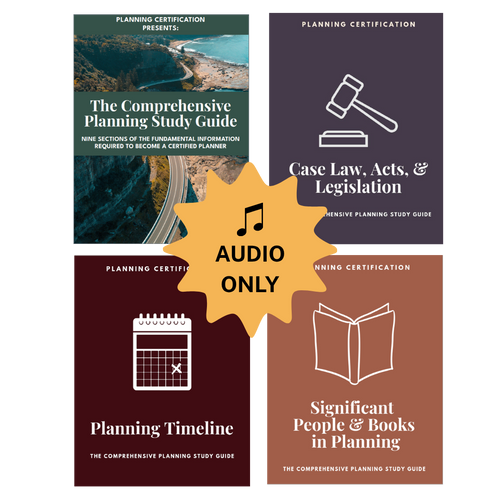 Study Guide Bundle | {AUDIO ONLY} AICP Planning Exam Study Guide Package